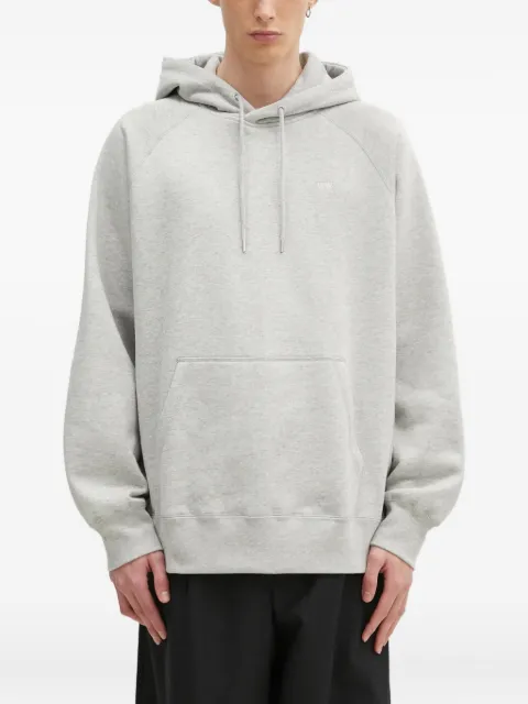 Wood Wood logo-detailed raglan-sleeve hoodie