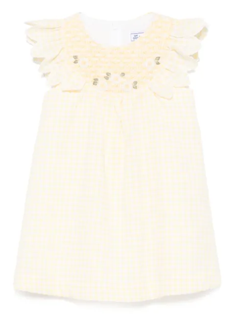 Tartine Et Chocolat vestido con motivo de cuadros gingham