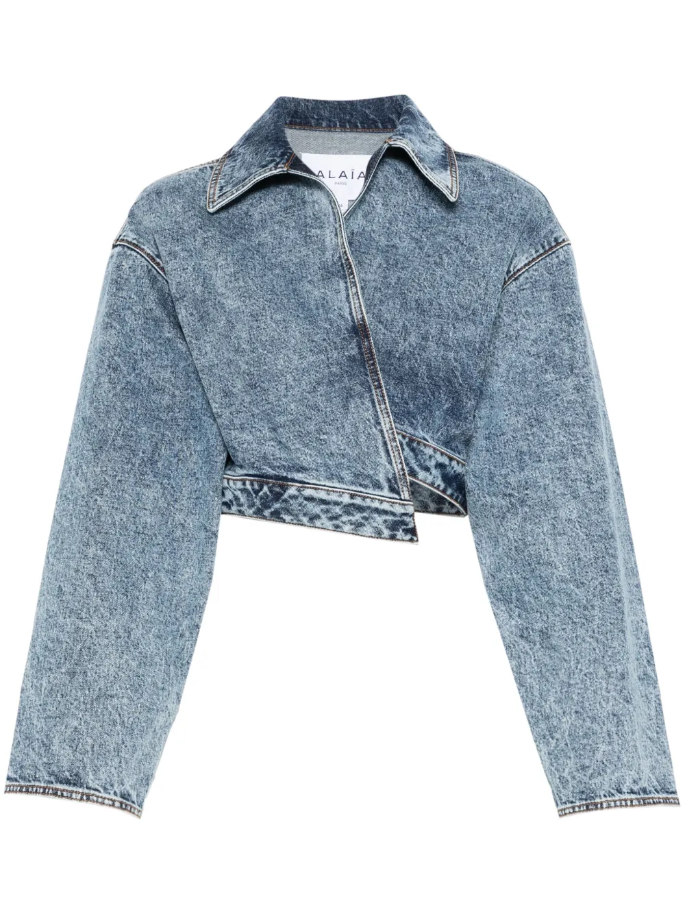 Alaïa Spiral denim jacket | Blue | Image 1