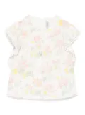 Tartine Et Chocolat floral-print tunic - White