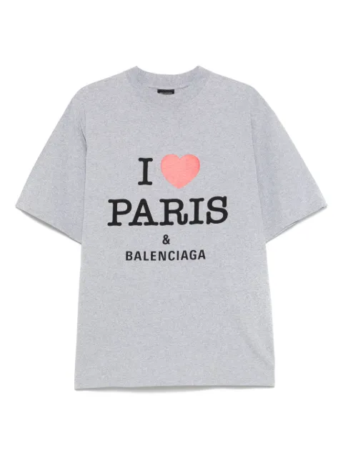 Balenciaga playera I Love Paris & Balenciaga