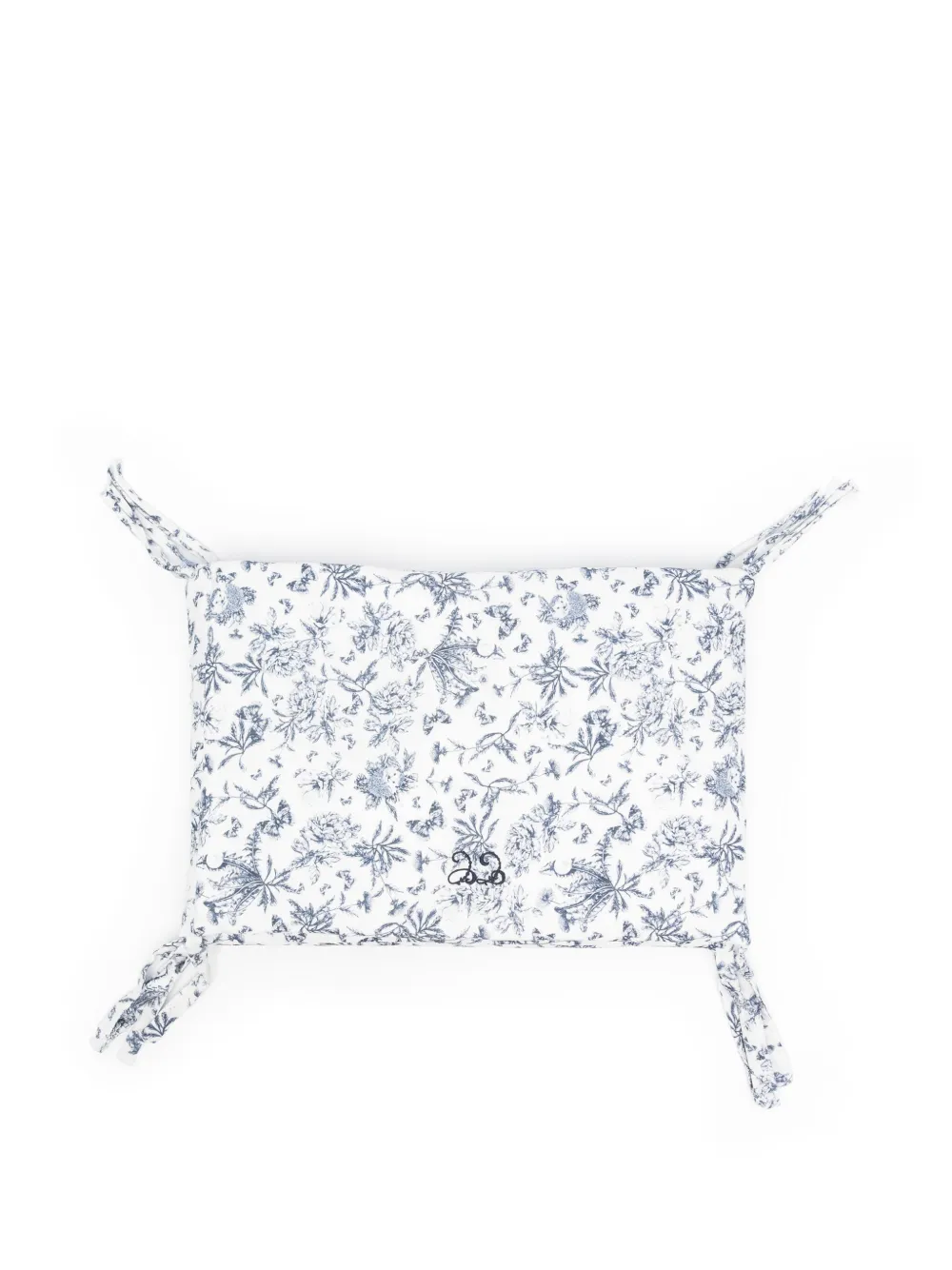 Tartine Et Chocolat Bed bumper met Toile de Jouy-print Wit