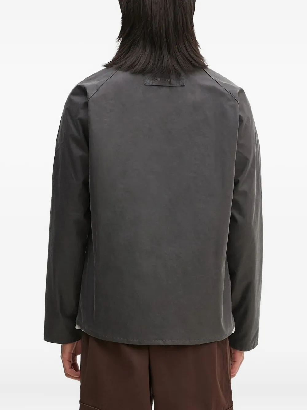 Barbour corduroy-collar jacket Grijs