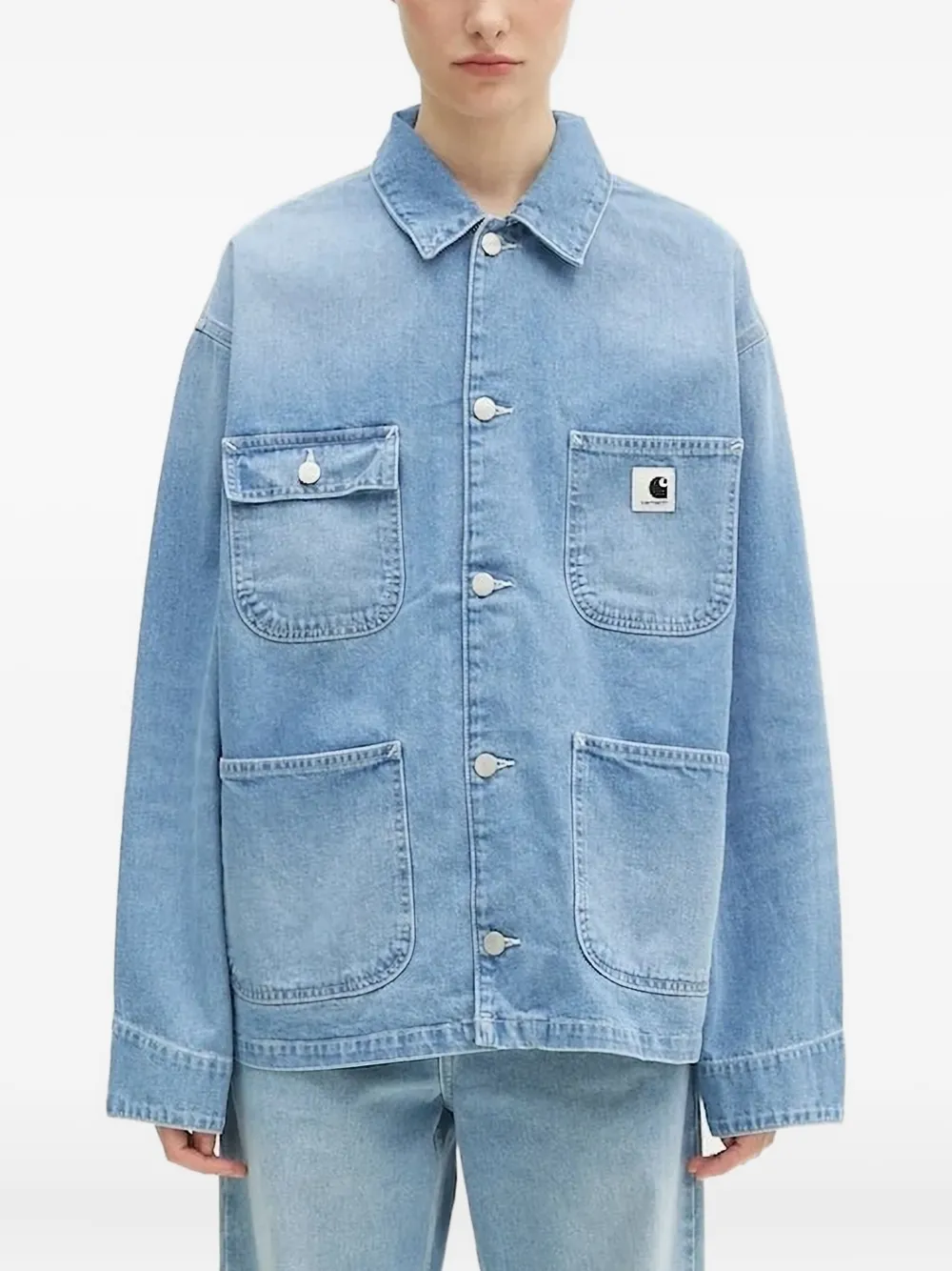 Carhartt WIP pocket-detail denim jacket Blauw