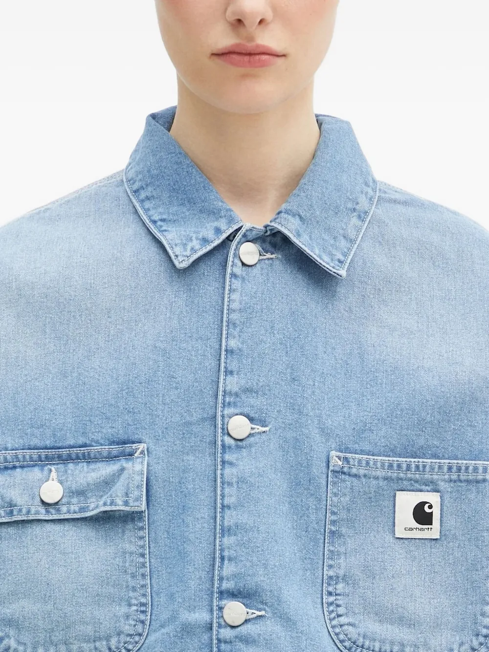 Carhartt WIP pocket-detail denim jacket Blauw