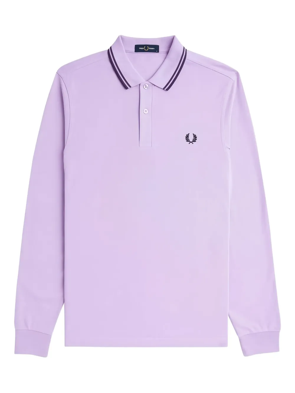 Fred Perry Piquet Cotton Polo Shirt With Logo In Purple