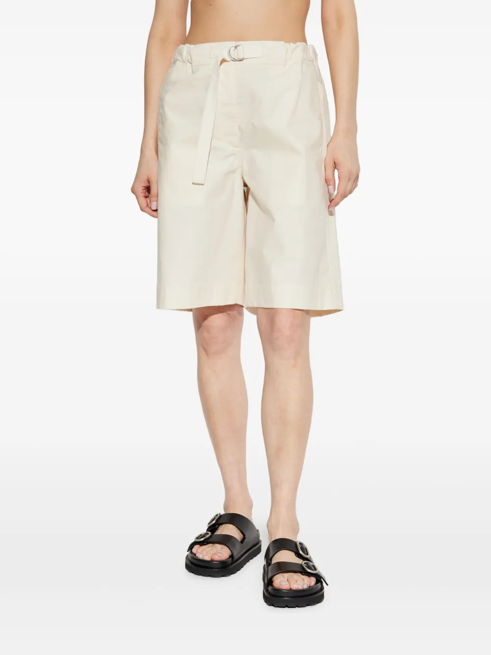 JIL SANDER+ Katoenen shorts Beige
