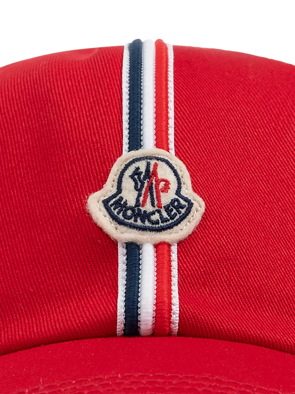 Moncler Enfant Katoenen honkbalpet Rood