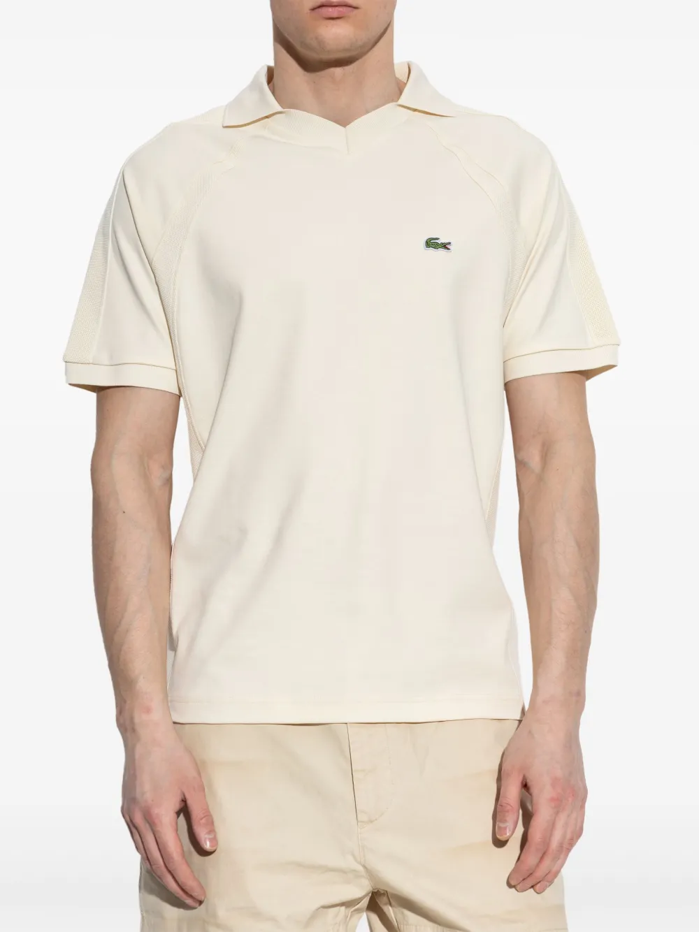 Lacoste Poloshirt met logo Beige