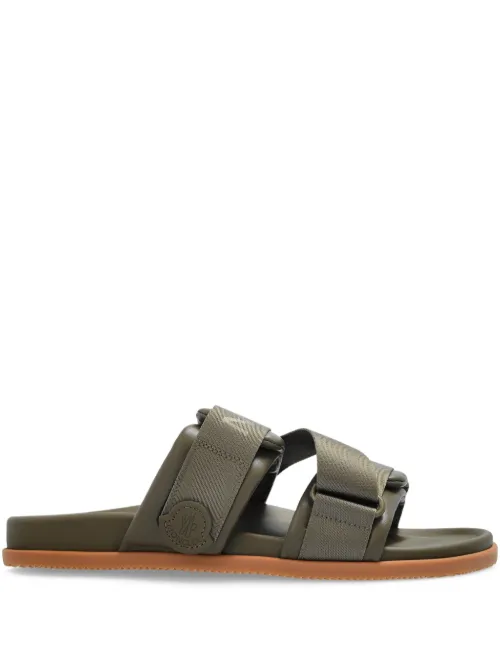 Moncler sandales en cuir - Vert - Moncler - Modalova