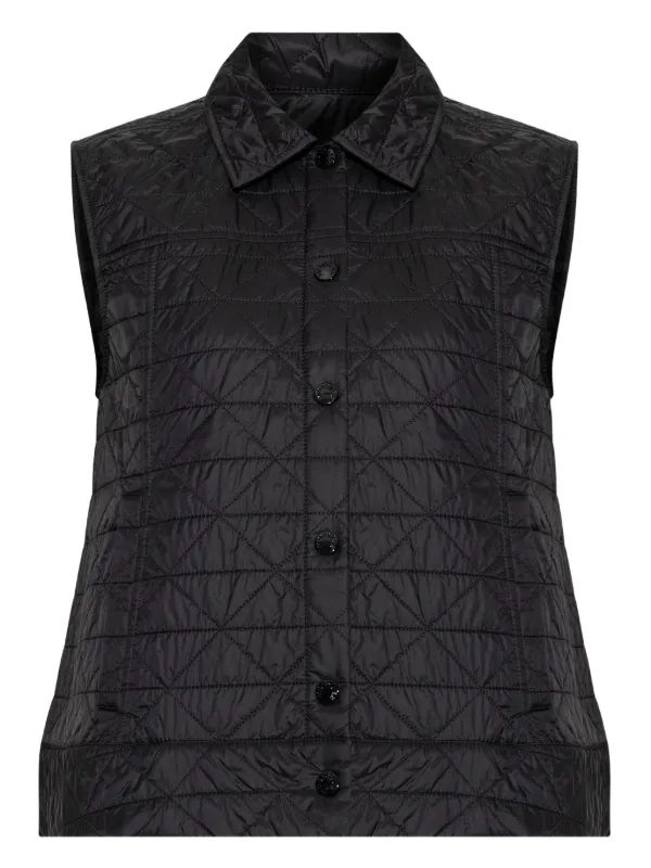 MONCLER ブラック キルティングベスト Moncler ブラック キルティングダウンベスト