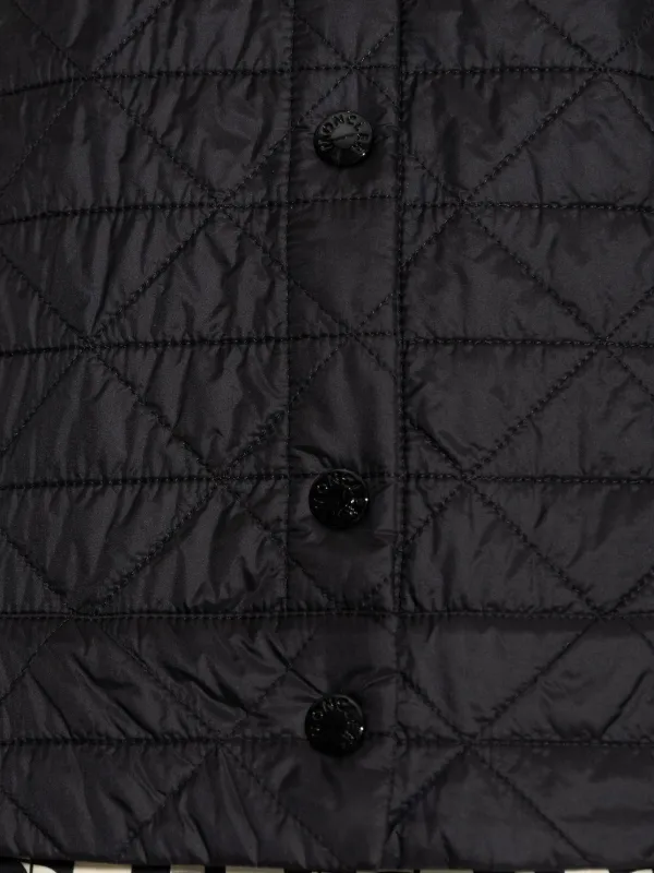 Moncler キルティング ベスト | ブラック | FARFETCH JP