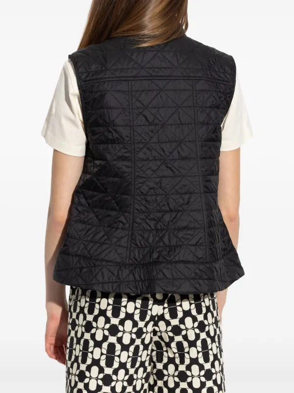 MONCLER 黒 キルティングベスト Moncler キルティング ベスト | ブラック | FARFETCH JP