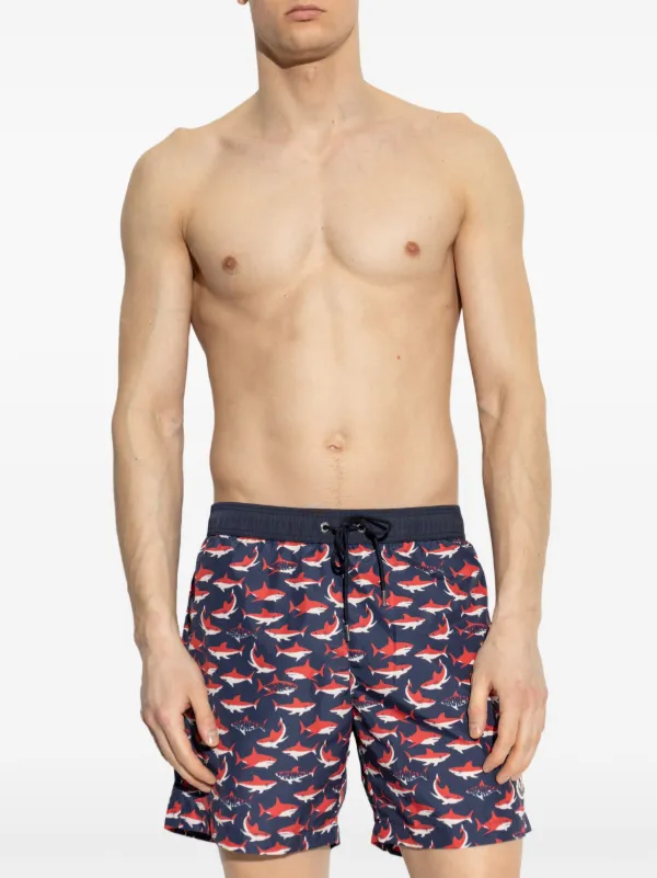 【MONCLER】PRINTED SWIM SHORTS◆K10912C00008598LZ Moncler Printed Swim Shorts | Blue | FARFETCH