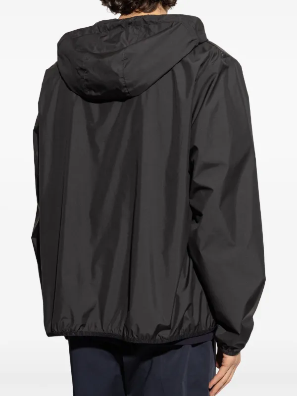 Moncler ロゴパッチ ジャケット | ブラック | FARFETCH JP