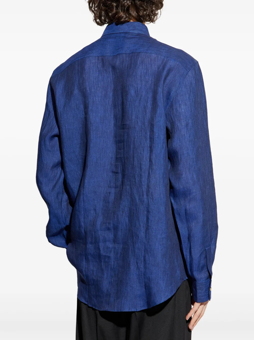 Paul Smith Linnen overhemd Blauw
