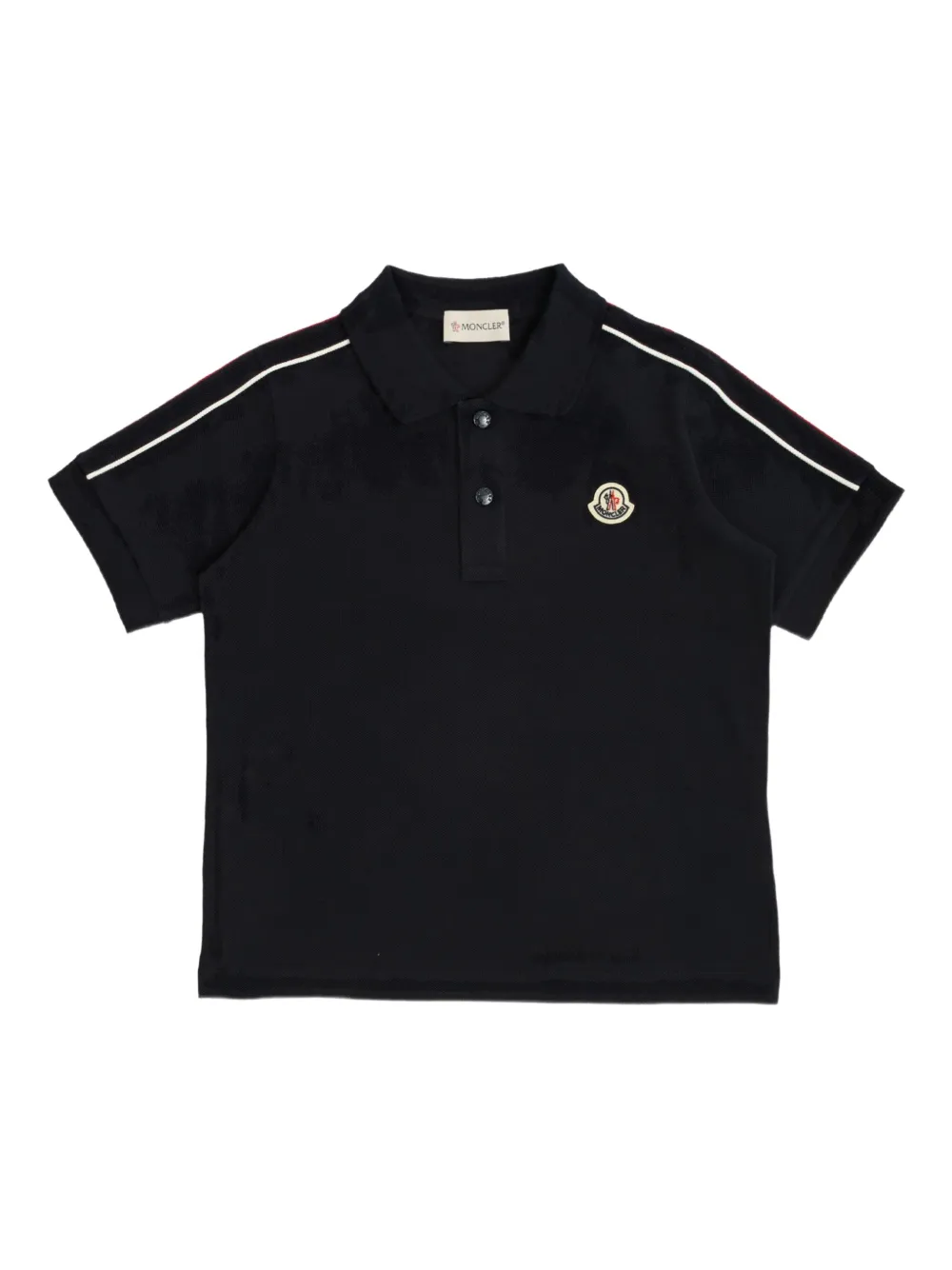 Moncler Enfant Katoenen shorts met driekleurige afwerking Blauw