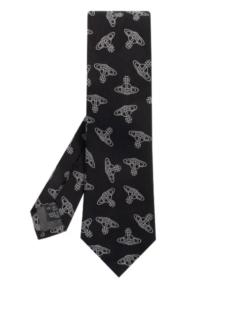 Vivienne Westwood corbata con estampado Orb