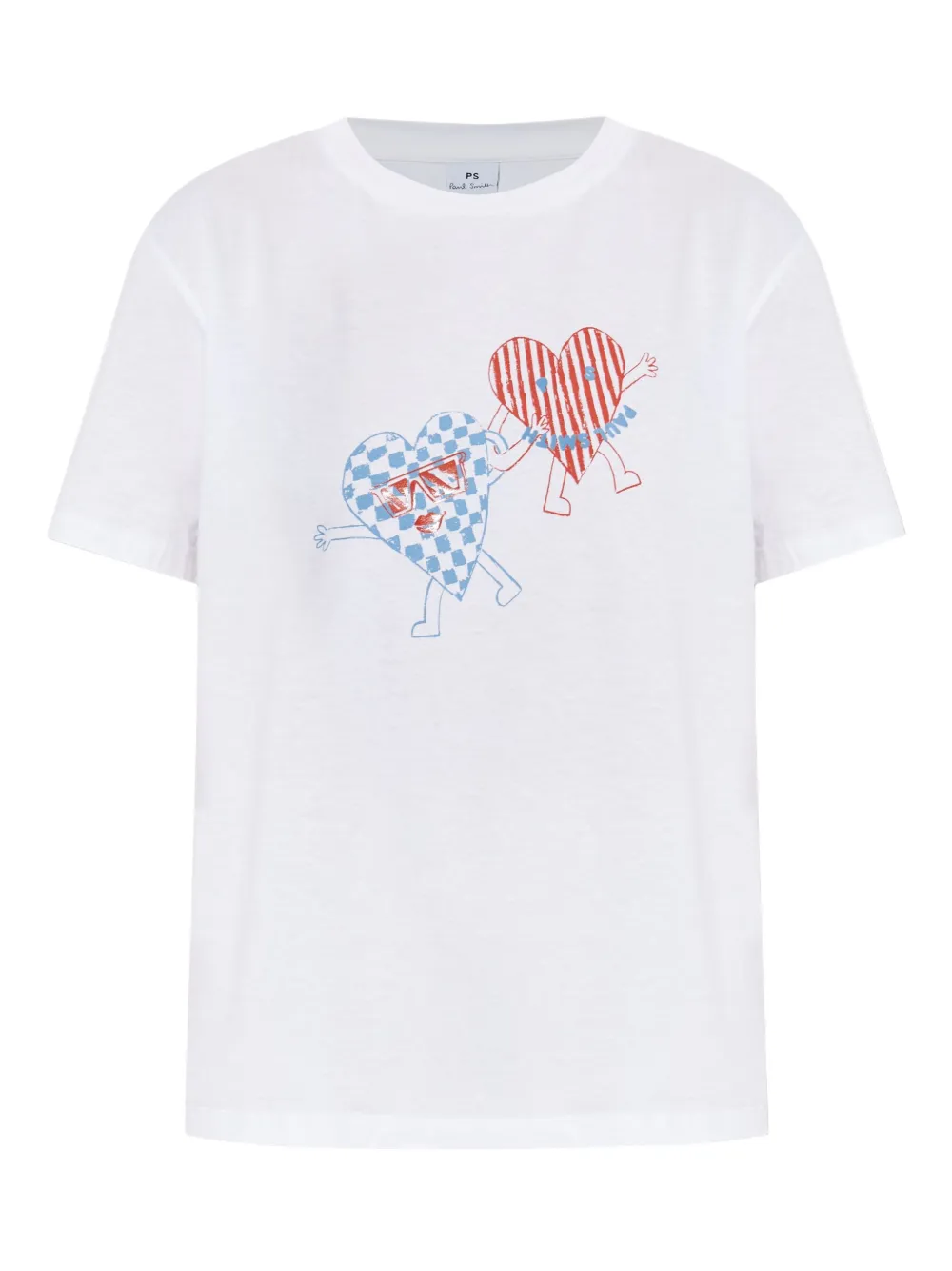 PS Paul Smith ハートプリント Tシャツ - ホワイト PS Paul Smith ハートプリント Tシャツ - ホワイト