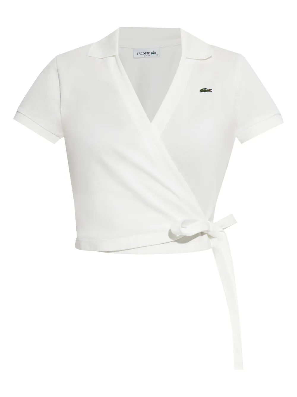 Lacoste polo à design cache-cœur | blanc | Image 1