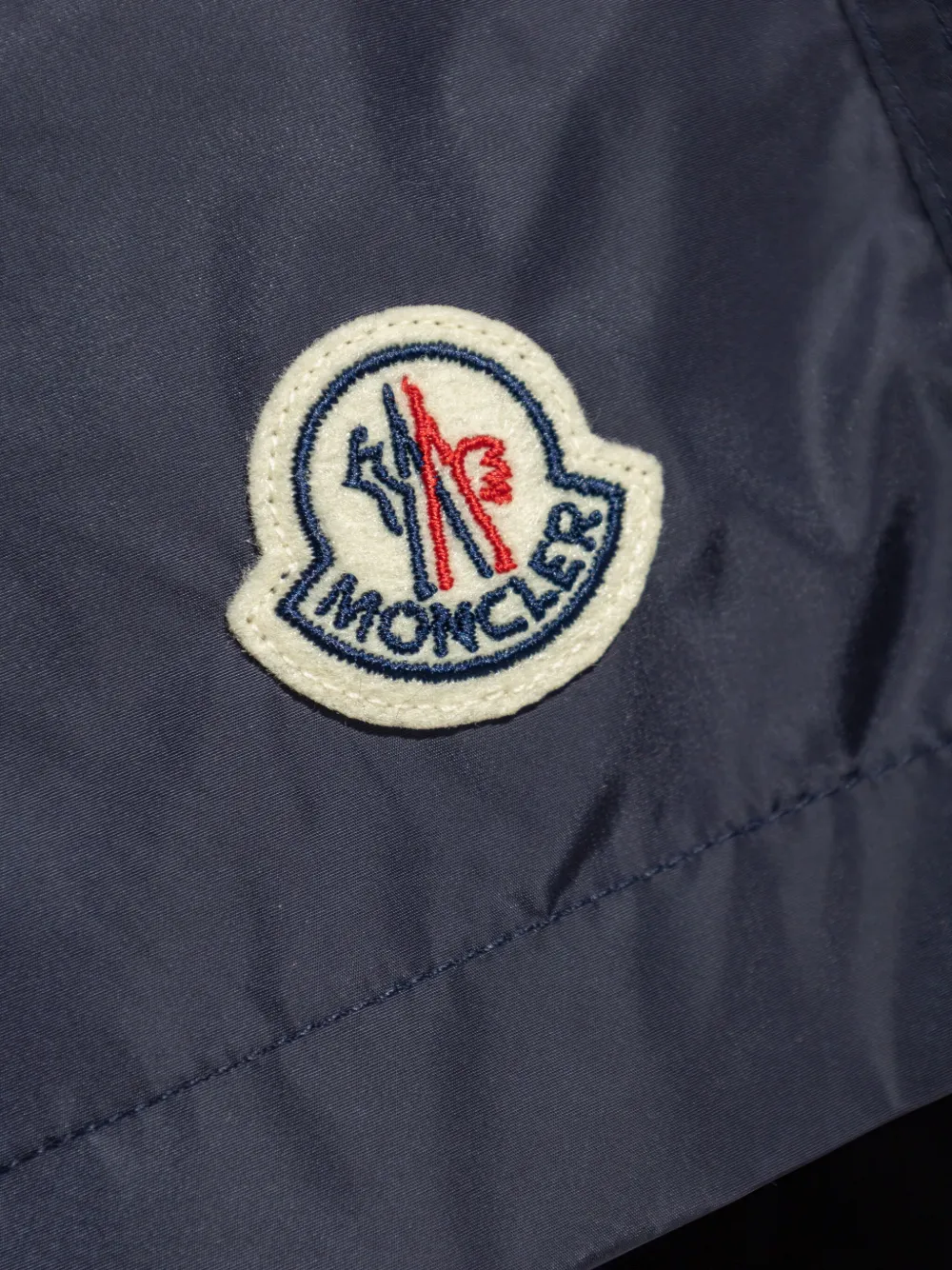 Moncler Zwembroek met logo Blauw