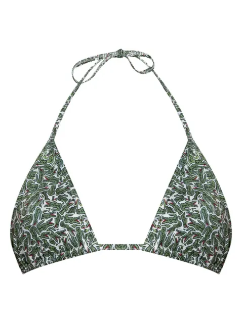 Lacoste printed bikini top