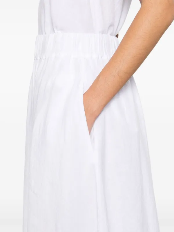 スカート MALO WHITE COTTON SKIRT Malo Cotton Midi Skirt | White | FARFETCH