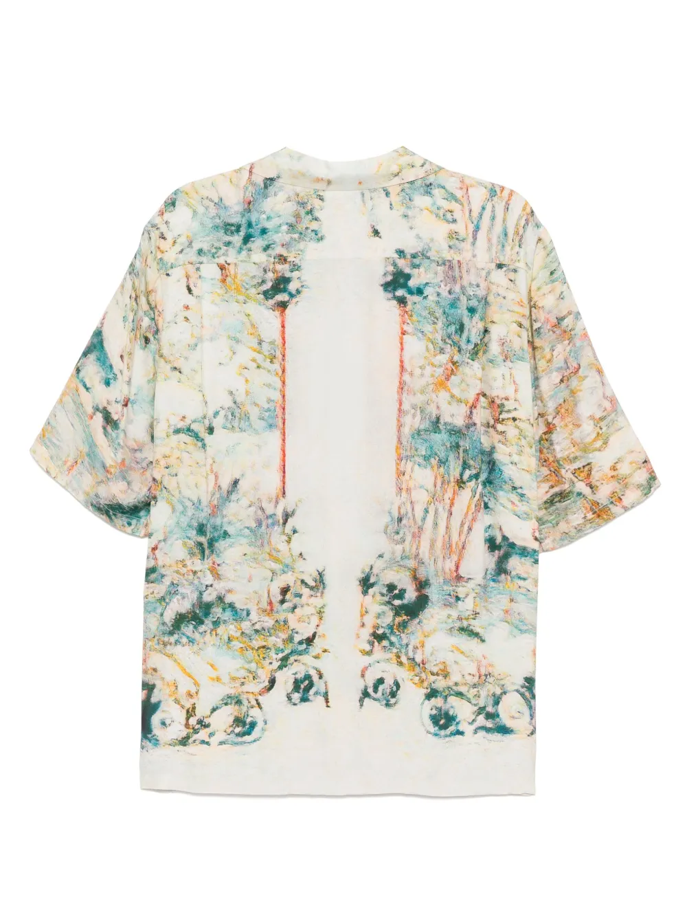 Taakk graphic-print shirt - Beige