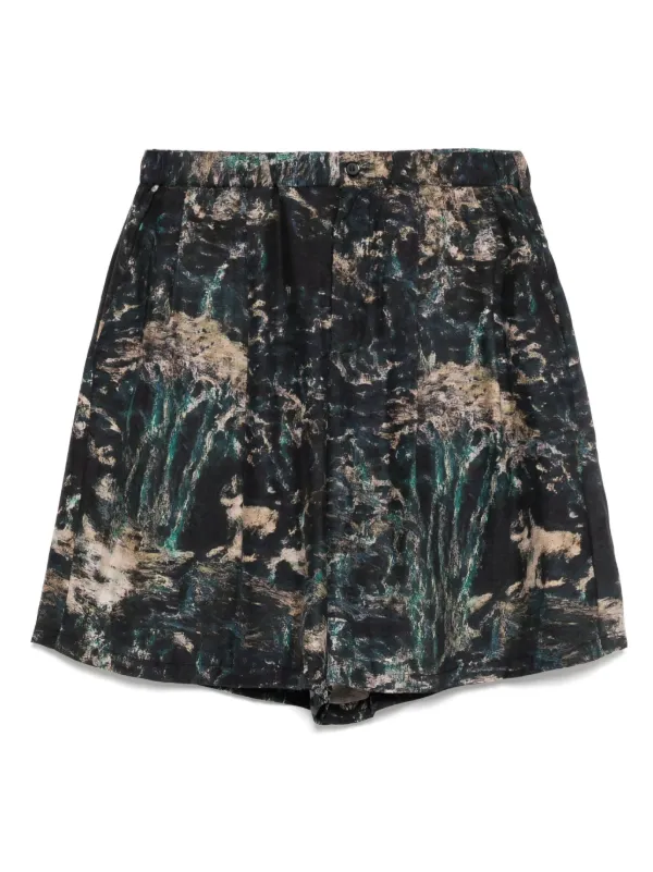 TAAKK ショートパンツ TAAKK - 25SSフリル ショート パンツ &frasl; RUFFLE SHORTS &frasl; ブラック