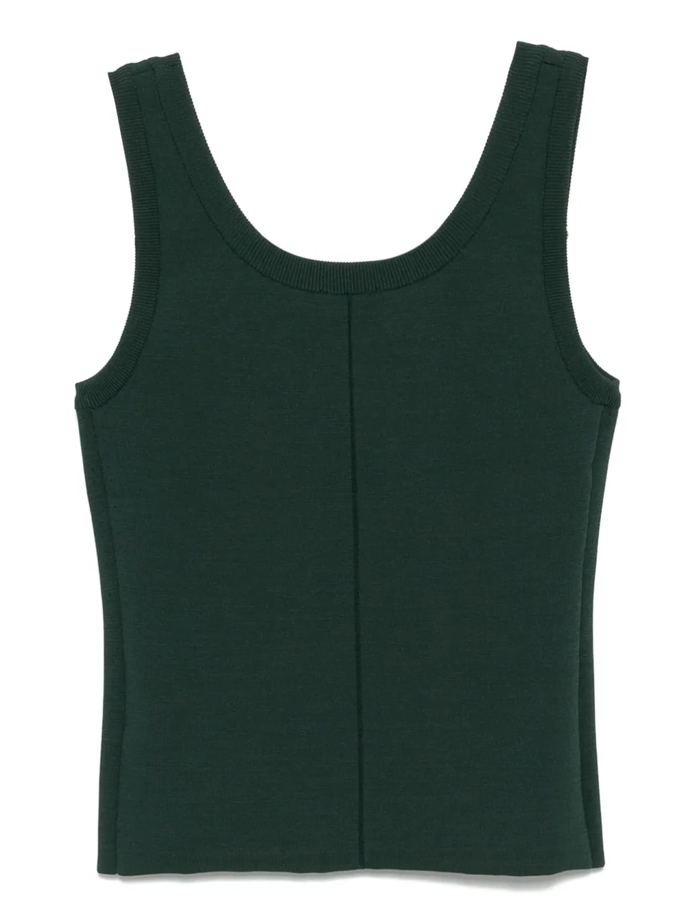 Recto top tejido con cuello redondo | Chalecos y camisetas | Image 2
