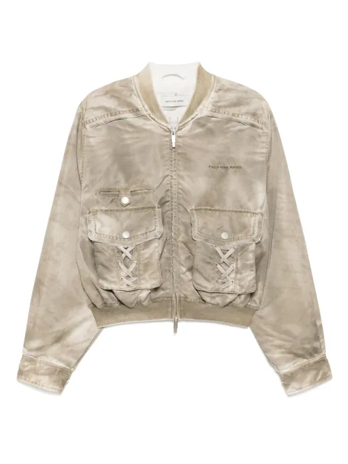 Veste bomber à logo brodé - Feng Chen Wang - Modalova