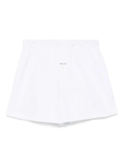 Recto shorts con estampado de rayas diplomáticas