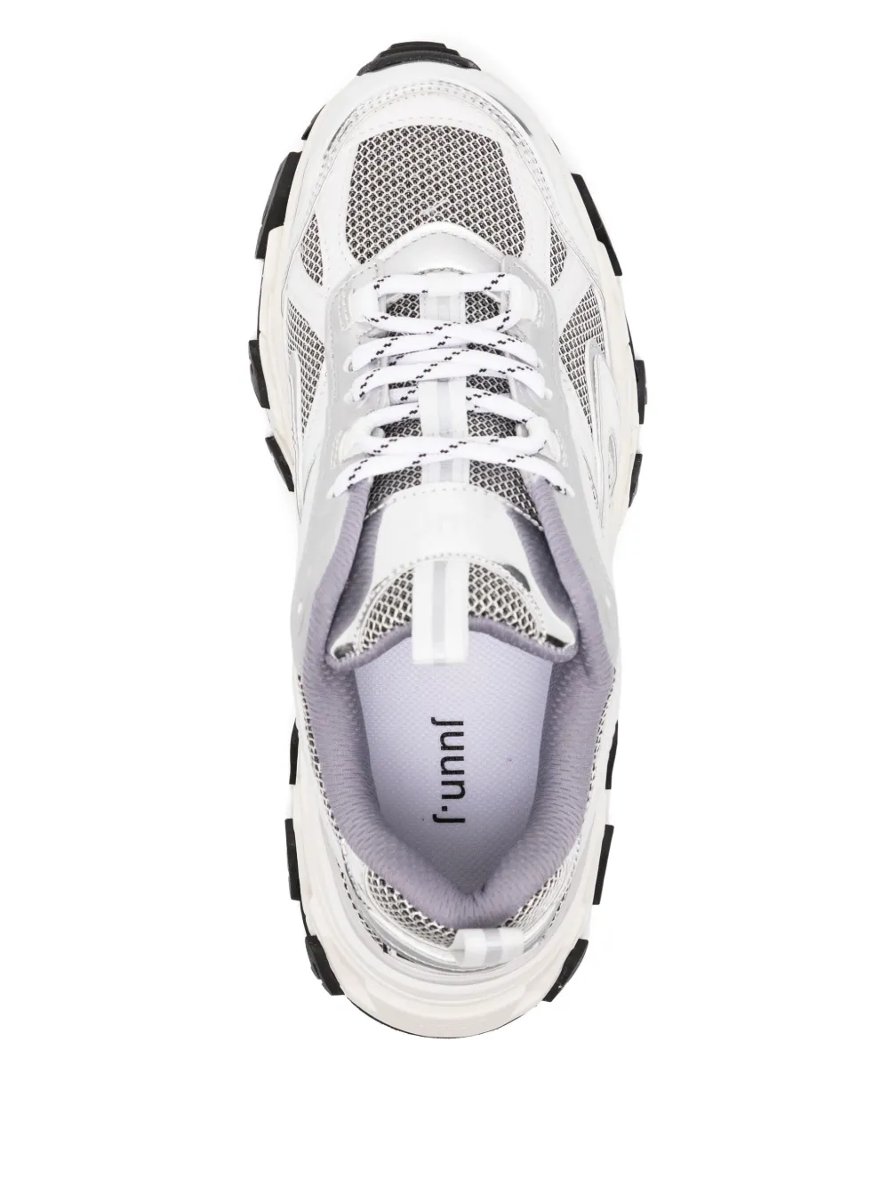 Juun.J panelled sneakers Silver