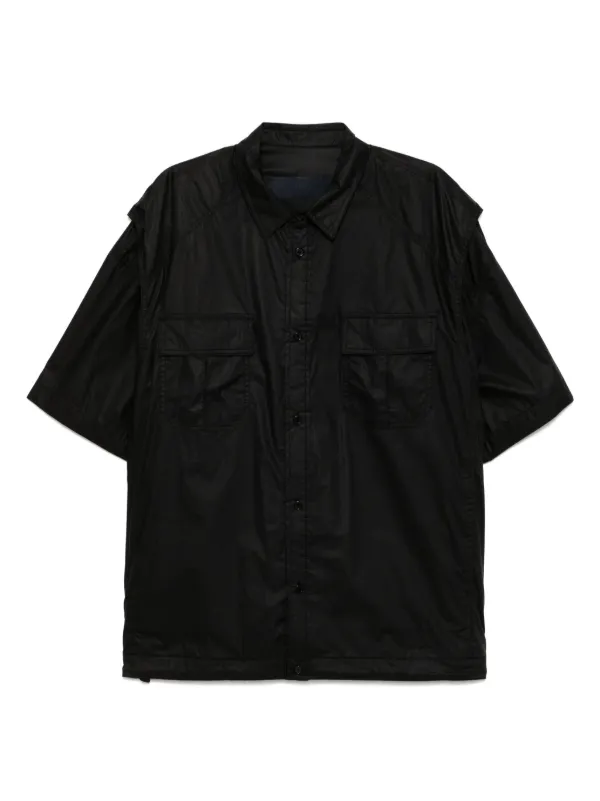 RUFFLOGブラックショートスリーブシャツ RUFFLOGブラックショートスリーブシャツ