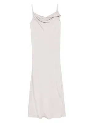 ★RECTO★ DRAPERY NECKLINE SLIP DRESS Recto Drapery Neckline Slip Dress | Grey | FARFETCH