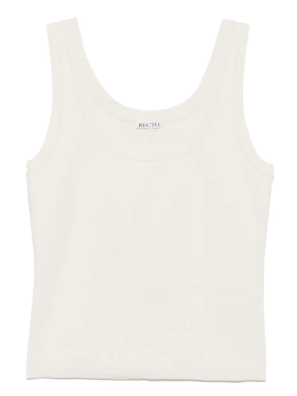 Recto top tejido con cuello redondo | neutro | Image 1