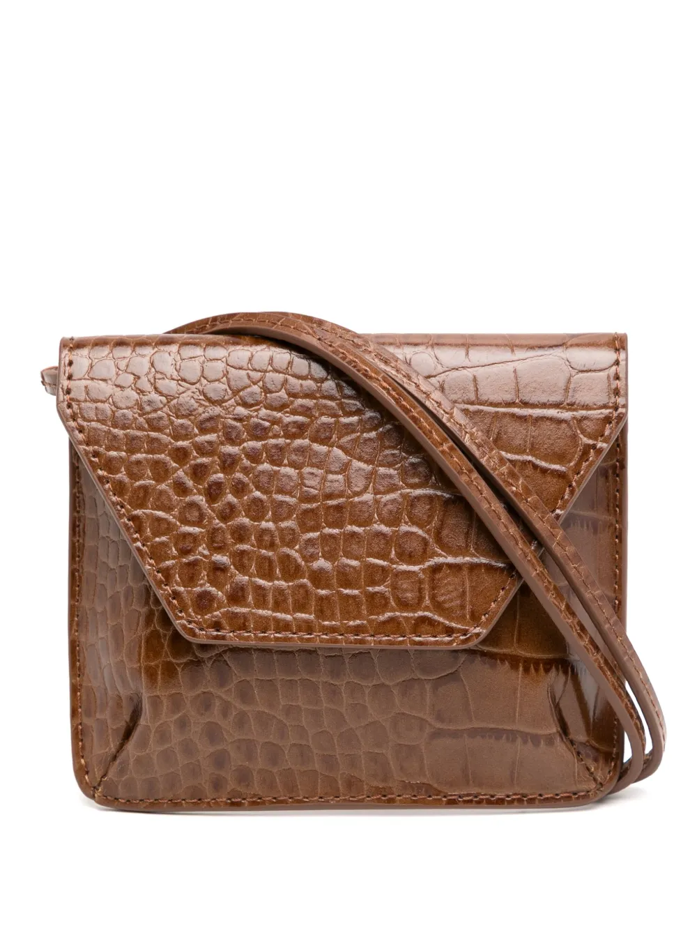 Recto mini necklace wallet | Brown | Image 1