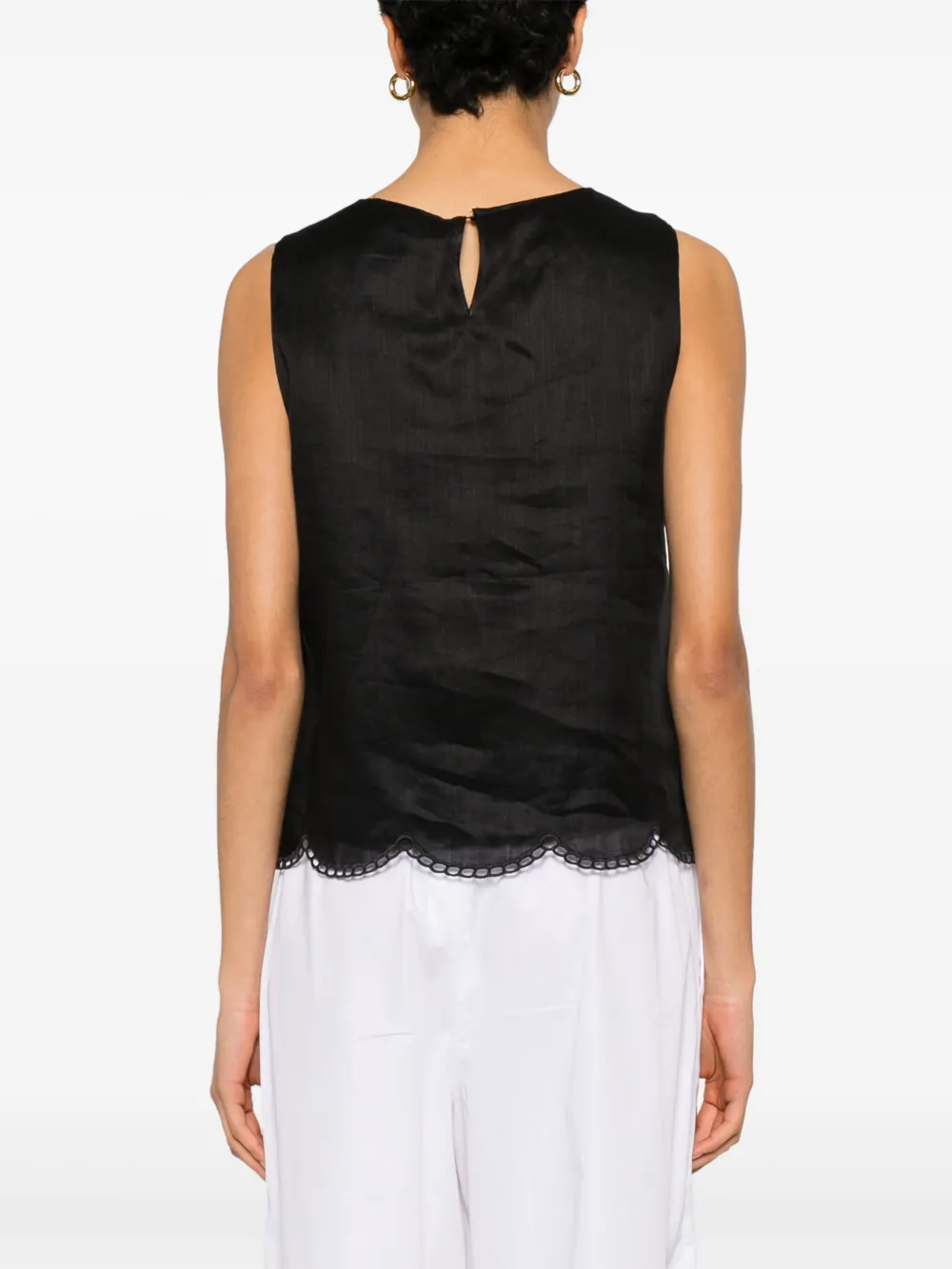 Max Mara Efeso blouse Zwart