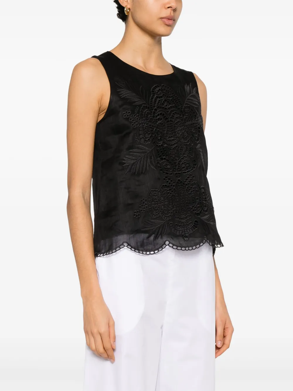Max Mara Efeso blouse Zwart