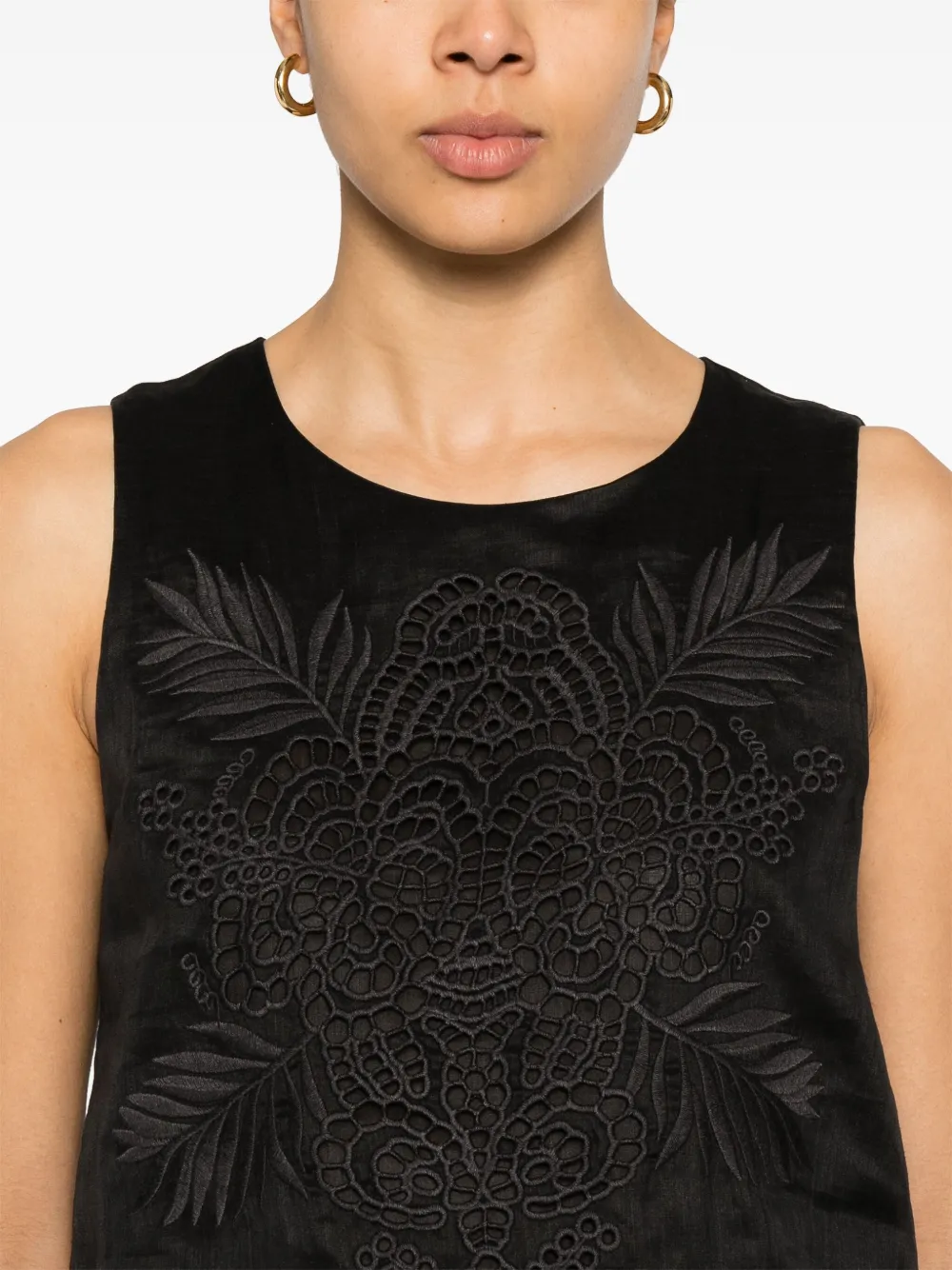 Max Mara Efeso blouse Zwart