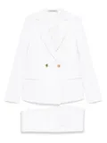 Tagliatore double-breasted suit - White