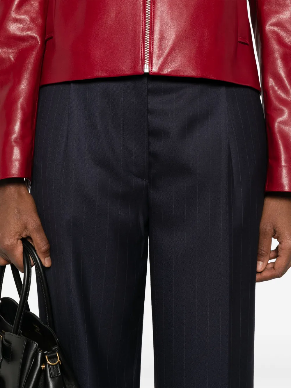 Prada Broek met krijtstreep Blauw