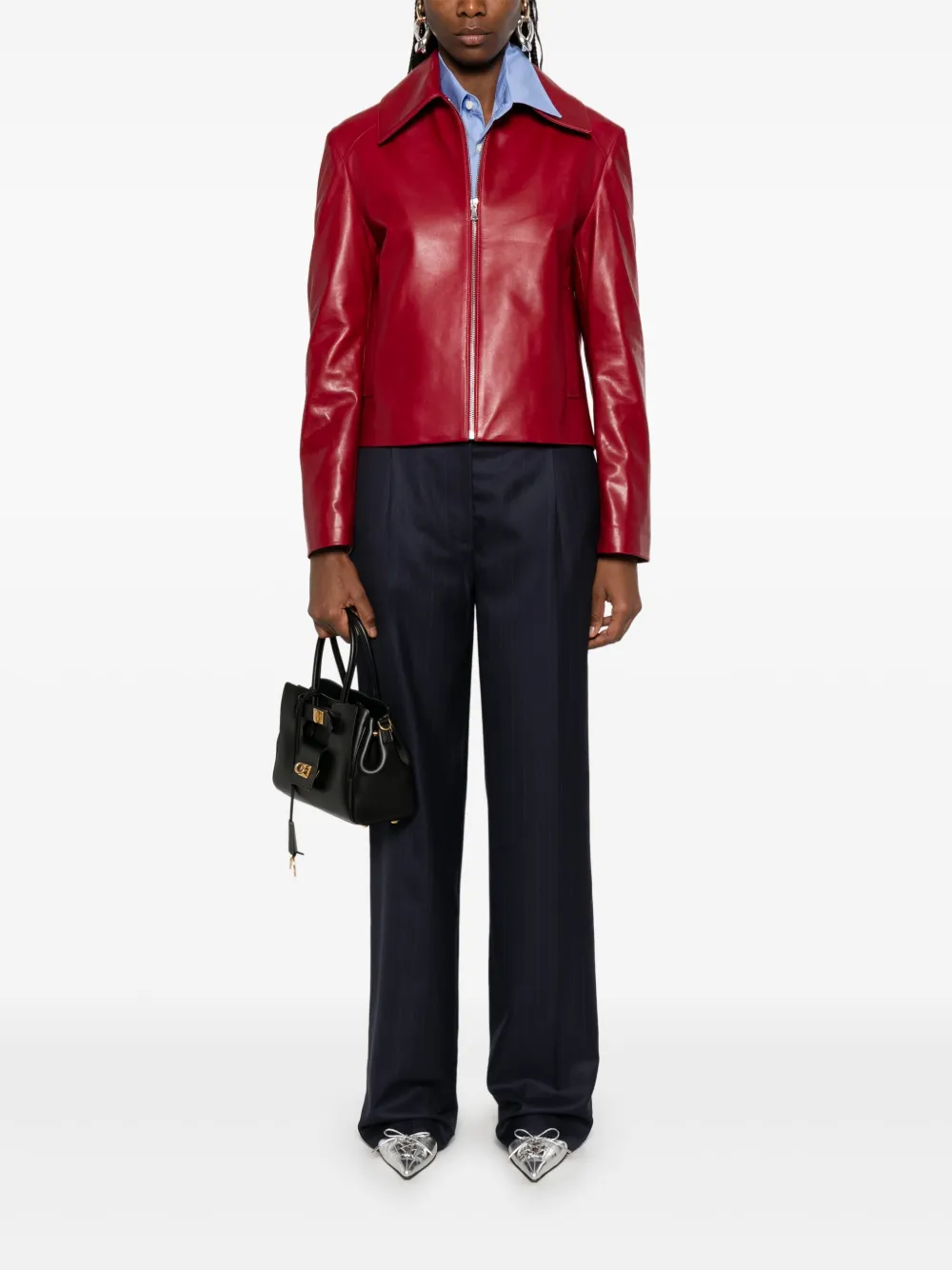 Prada Broek met krijtstreep Blauw