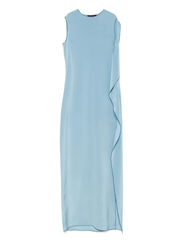 MAX MARA Odessa silk long dress マックスマーラ オデッサ Elegante Odessa silk maxi dress in blue - Max Mara | Mytheresa