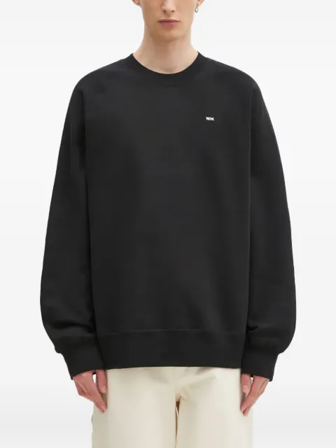 Wood Wood logo-print raglan sweatshirt