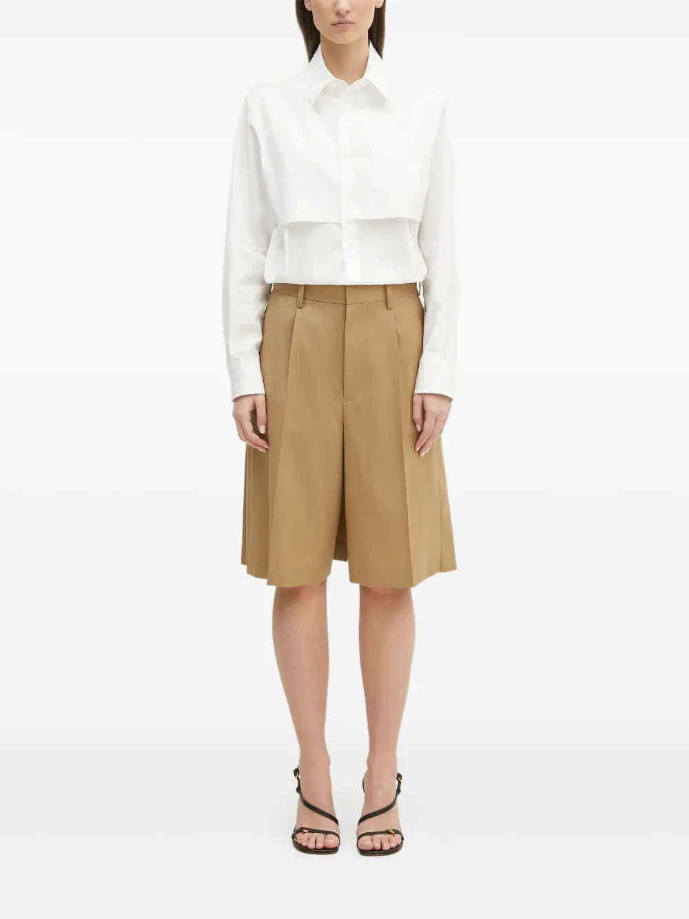 Undercover panelled cotton shirt | White | Image 1