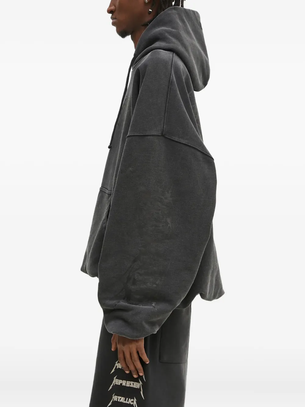 VETEMENTS Death Metal hoodie met logoprint Grijs