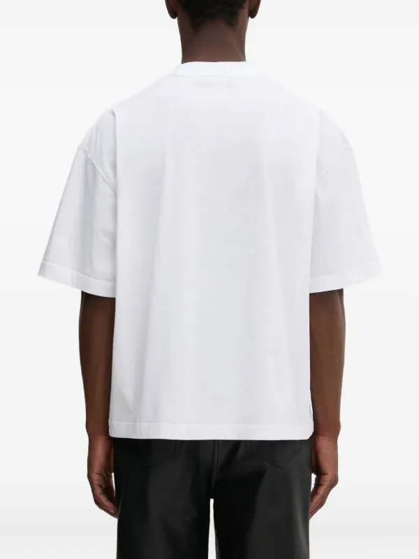 [VETEMENTS]プリントコットンTシャツ VETEMENTS プリント Tシャツ | ブラック | FARFETCH JP