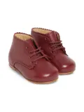 Bonpoint scalloped-edge boots - Red