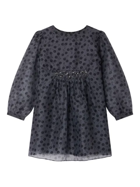 Bonpoint Verziertes Kleid mit Kirschen-Print